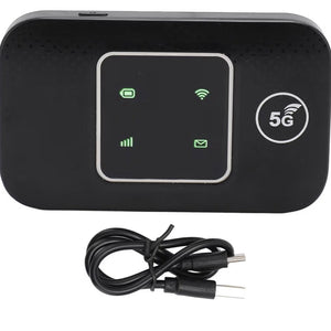 Goshyda 4G LTE Mobile WiFi Hotspot, Portable 4G Router with SIM Card Slot, Travel Hotspot Mini Router Support 10 Users, 150Mbps High Speed 4G LTE USB WiFi Modem