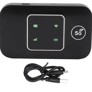 Goshyda 4G LTE Mobile WiFi Hotspot, Portable 4G Router with SIM Card Slot, Travel Hotspot Mini Router Support 10 Users, 150Mbps High Speed 4G LTE USB WiFi Modem